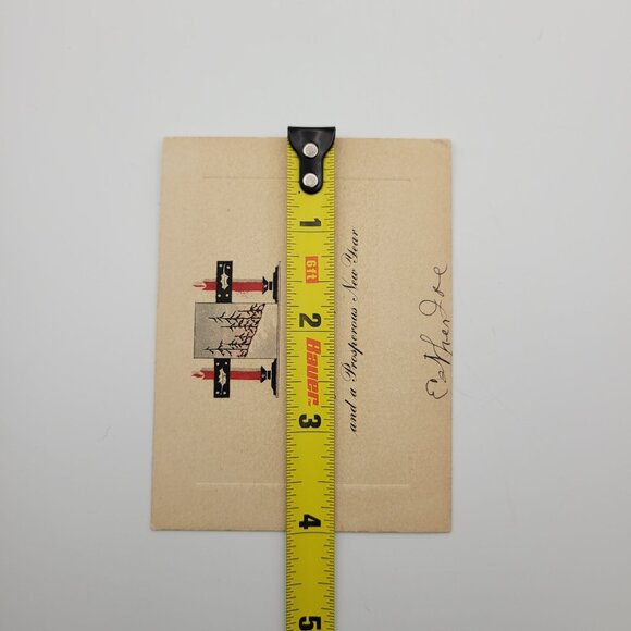 Vintage Christmas Greeting Card Signed Esther Collectible Holiday Crafting Retro - Picture 6 of 6